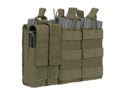 MOLLE Fünfer Mag Plus 2 Pouch Oliv Modular Fünfer Magazintasche Airsoft 5.56 9mm