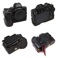 For Nikon Full Frame Z6 Z7 Camera Bag Leather Dock Case Base Cover shell black