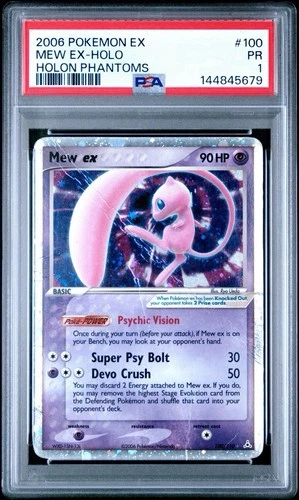 Mew EX #100 Holon Phantoms 2006 Pokemon - PSA 1