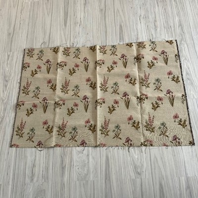 Vintage-style tapestry fabric floral pattern