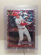 2026 Topps Series 1 #T91-1 Mike Trout 35th Anniversary Crackle card 1991