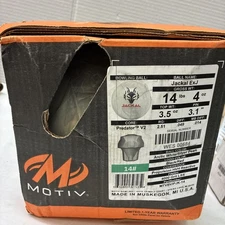 14# Motiv Jackal ExJ Limited Edition Bowling Ball Arctic White/Silver Pearl NEW