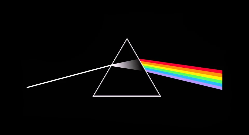 Pink Floyd The Darkside Of The Moon Die Cut Laminated Vinyl Sticker/Decal