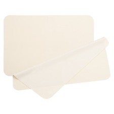 2Pcs 11.4" x 7.7" Glass Cleaning Cloth Microfiber Polishing Cloth Beige