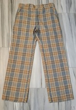 VTG 32x30 The Gallery By Haggar 1970s Plaid Wool Trousers