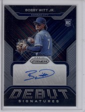 2022 Prizm Bobby Witt Jr. Debut Signatures Rookie Auto RC