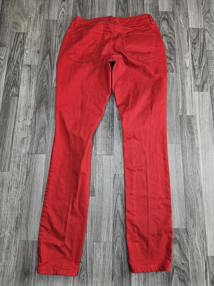 Pantalones de mezclilla elásticos The Limited para mujer 6 regulares rojos ajustados Foto 2 de 4