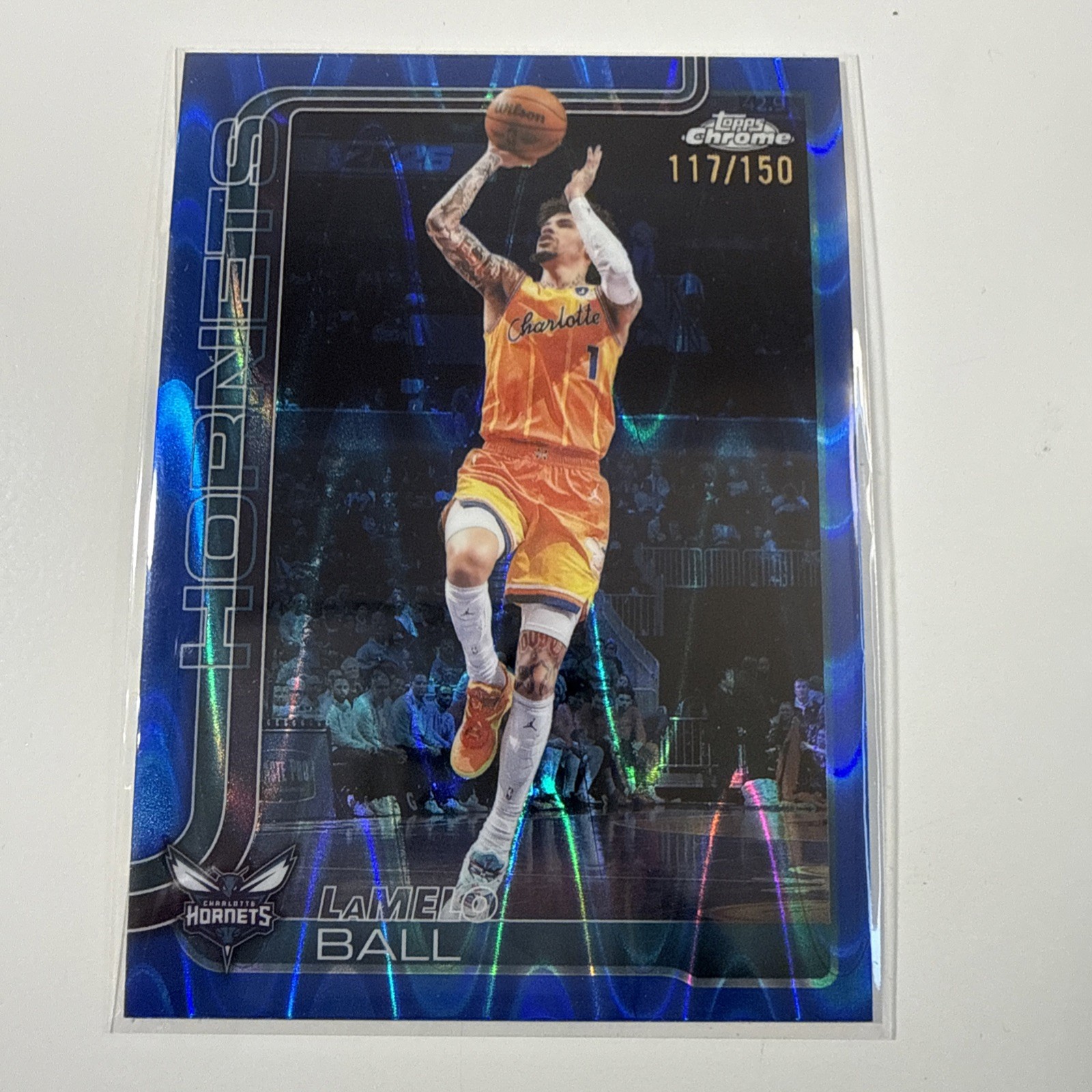 2025-26 Topps Chrome - LaMelo Ball #50 Blue Raywave Refractor /150