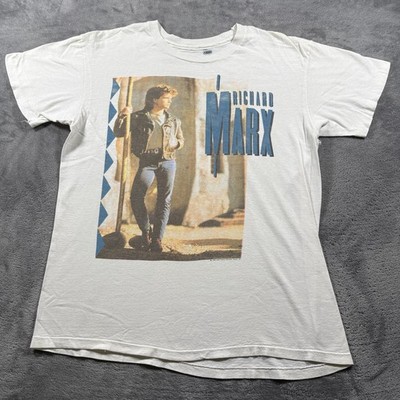 Vintage 1989 T-Shirt Mens Large White Richard Marx Repeat Offender World Tour