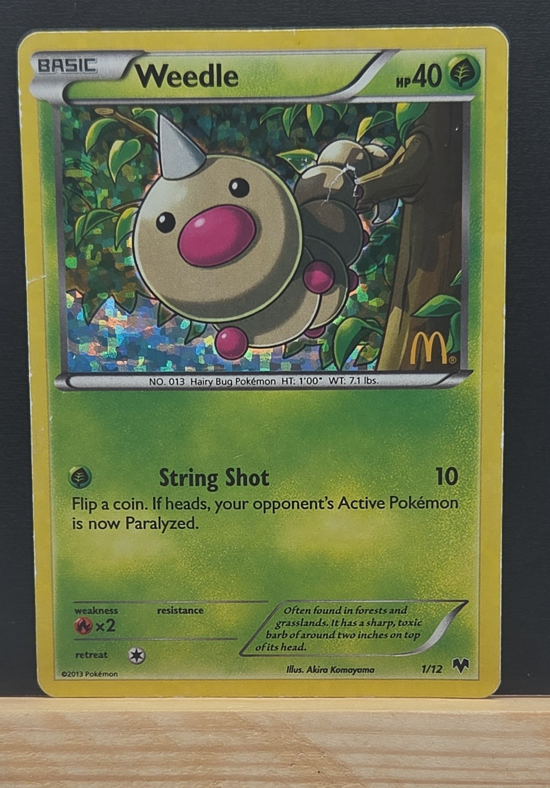 Weedle 001/012 McDonald's 2014 Holo