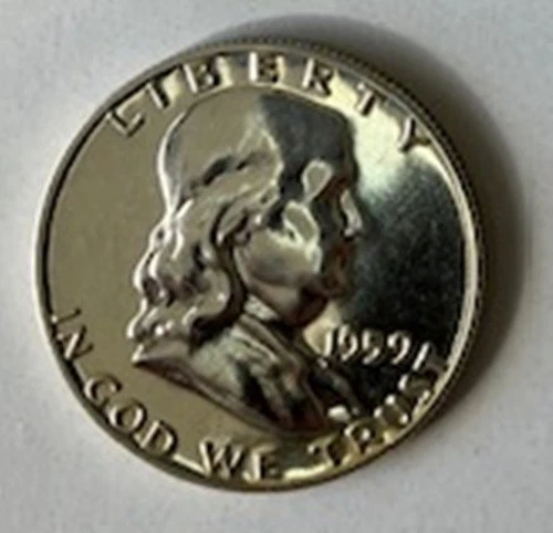 USA, 1959-P Franklin Silver Half Dollar, Proof, 50c Coin