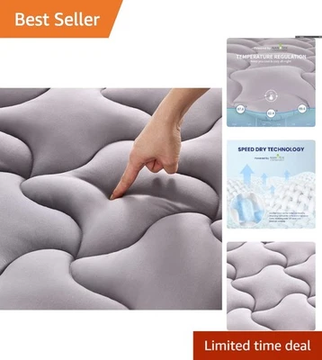 Quilted Twin Mattress Protector Pad - Deep Pocket 8-21" for Superior Comfort - Image 1 of 4