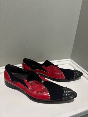 ZOTA Black & Red Men’s Studded Cap-Toe Dress Shoes-size 13 ZOTA Classic men main image 3