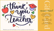 Bertram's Inkwell Gift Card - Thank You Teacher
