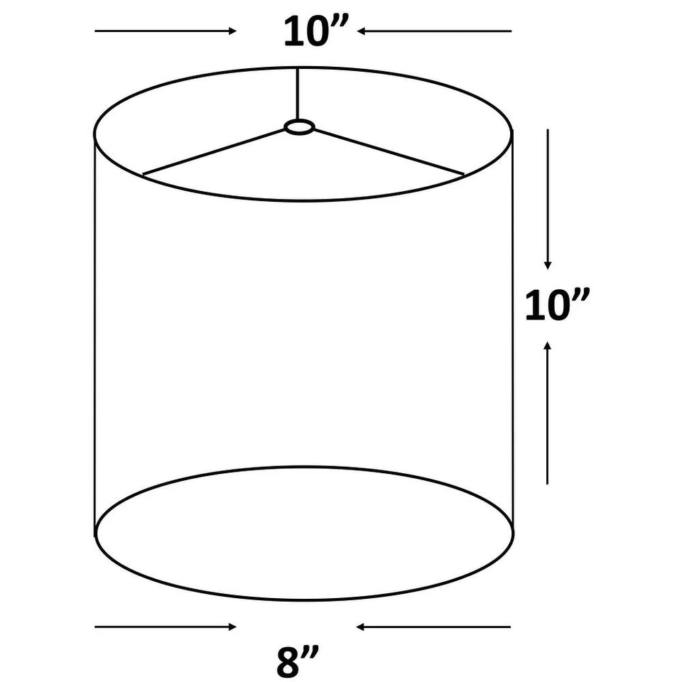 Classic Drum Faux Silk Lamp Shade 8-inch to 16-inch - Imagem 3 de 4