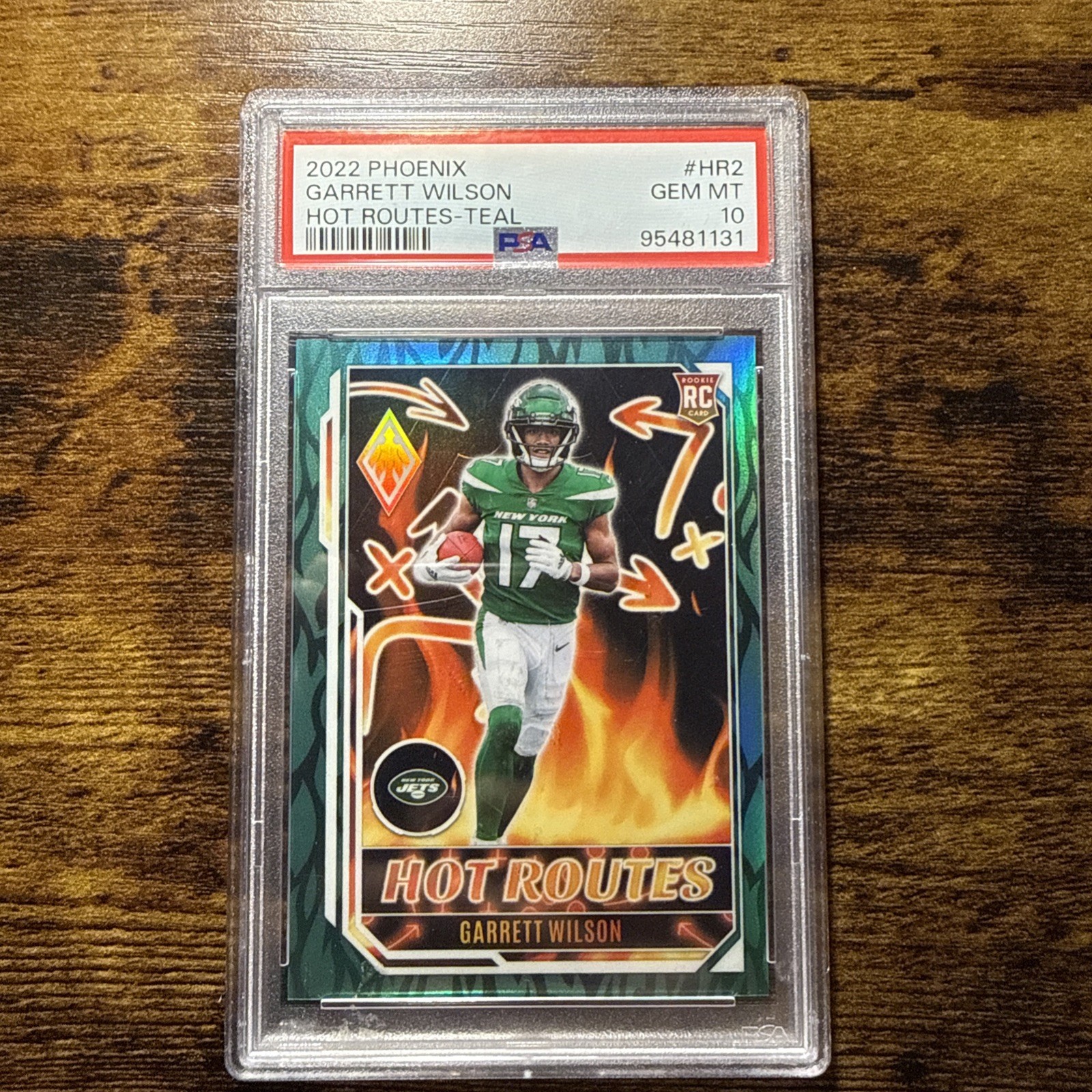 Garrett Wilson Panini Phoenix Hot Routes #HR2 Teal