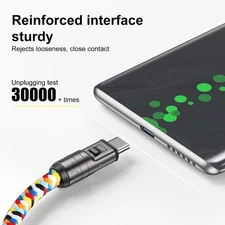 Multiple Use PD240W Type C Charging Cable with Smooth Lanyard for Easy Carry