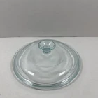 Pyrex Round Clear Glass Lid G5C Corning Ware Replacement Lid Only