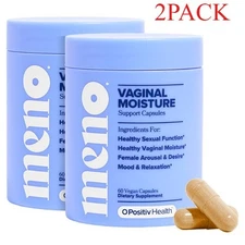MENO Vaginal Moisture Support Capsules - Hormone-Free with Maca Root & Fenugreek
