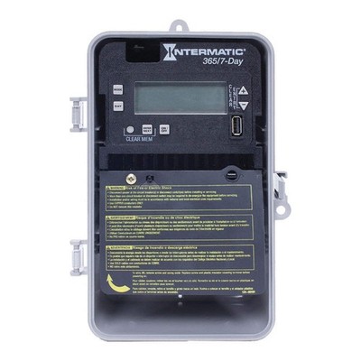 INTERMATIC ET2715CP Electronic Timer, Gray, Plastic 52RU48