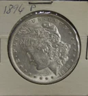 1896 US Morgan Silver Dollar $1 Nice AU