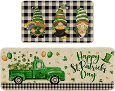ST PATRICK'S DAY MATS - SET OF 2 - 17" x 29" and 17" x 47" NIP