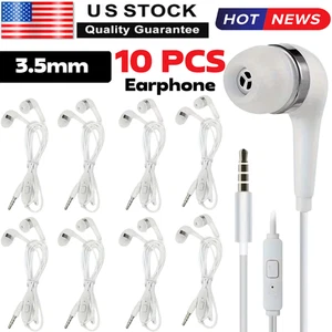 10 Pack Super Bass Casque 3.5mm Ecouteurs stéréo écouteurs dans l'oreille