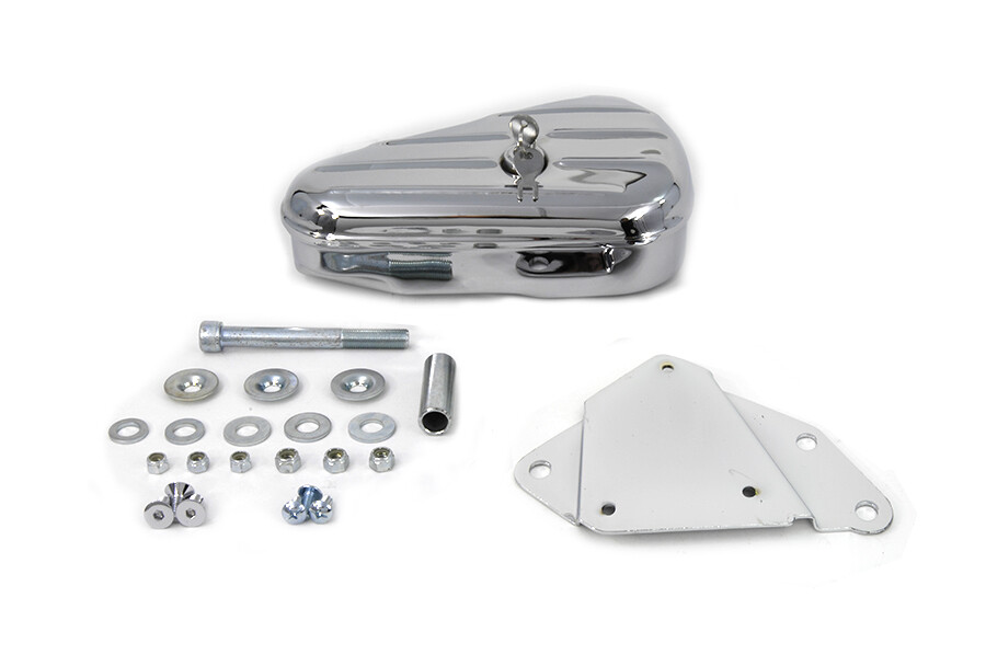 Right Side Tool Box and Mount Kit Chrome fits Harley