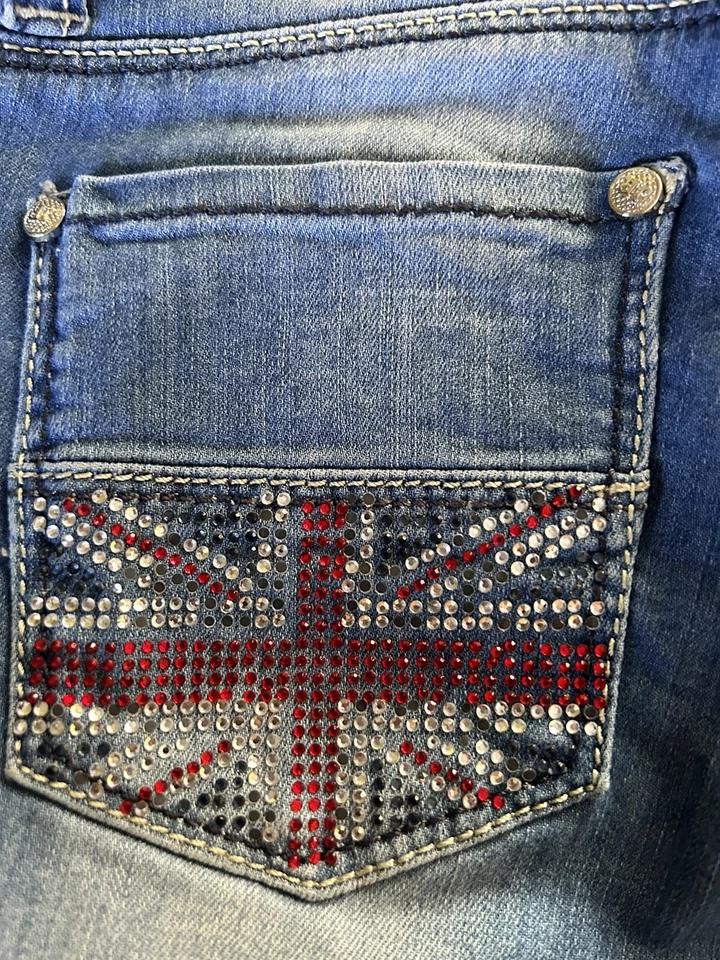 Jeans ajustados de tiro bajo John Richmond talla 28 Foto 2 de 4