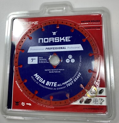 norske NDBS338 mega bite diamond cutoff wheel 7''