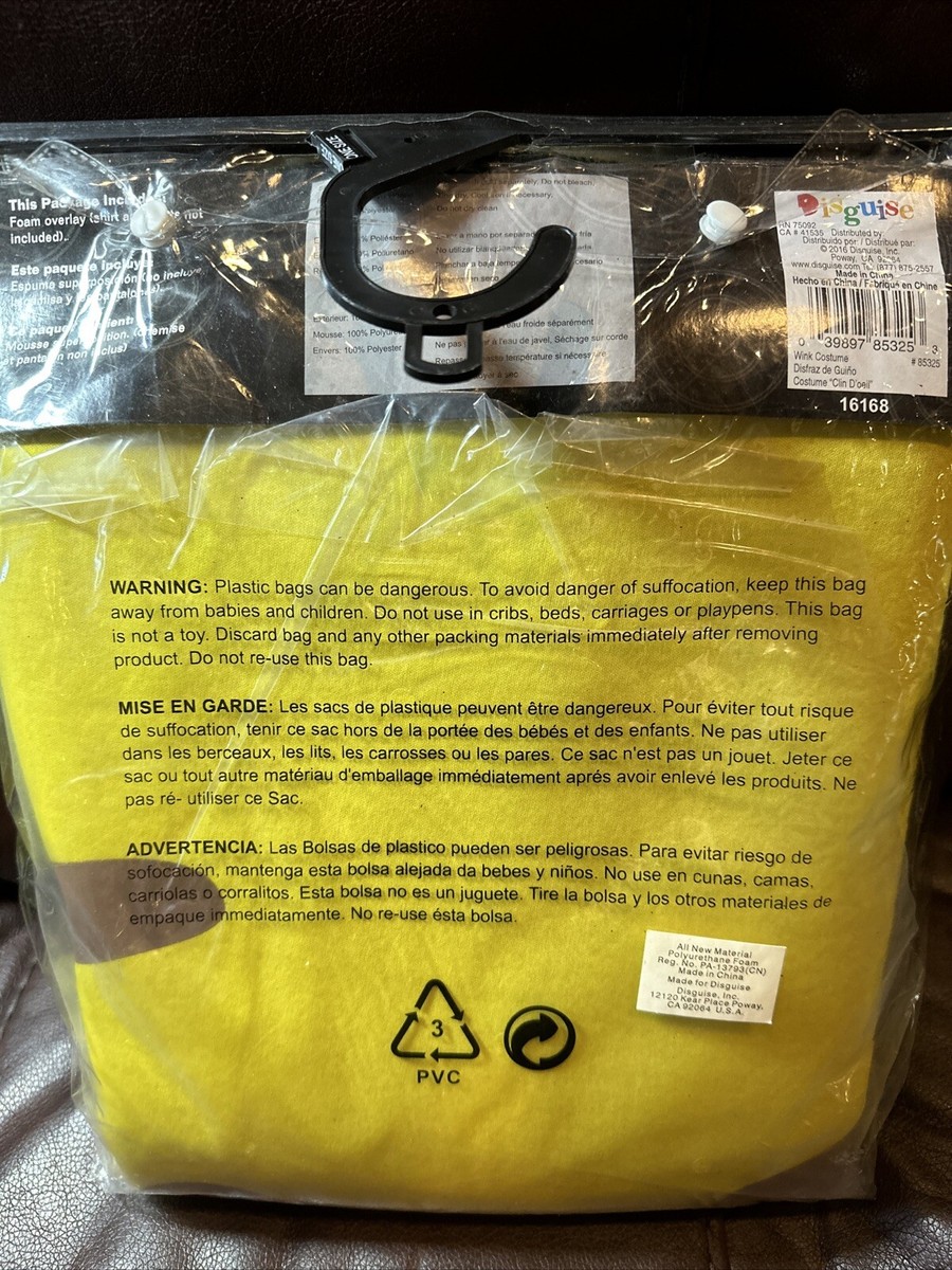 Disguise Inc Adult Emoticon Emoji Wink Funny Halloween Costume
