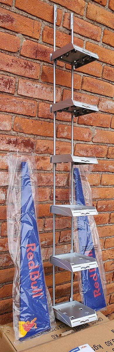 UNIQUE COOL RED BULL 4 PACK PARASITE RACK METAL DRINK SHELF UNIQUE COOL RED BULL 4 PACK PARASITE RACK METAL DRINK SHELF