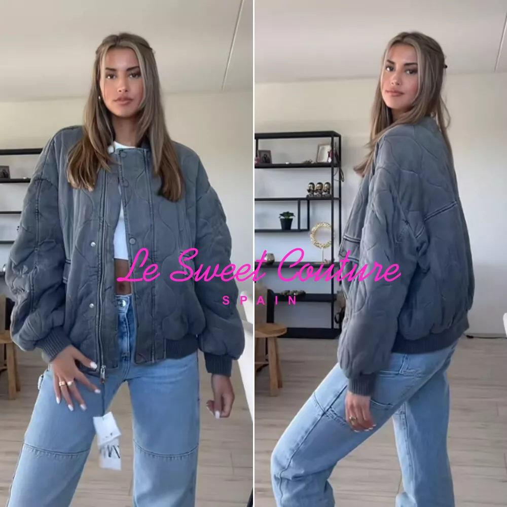 Zara top oversized bomber
