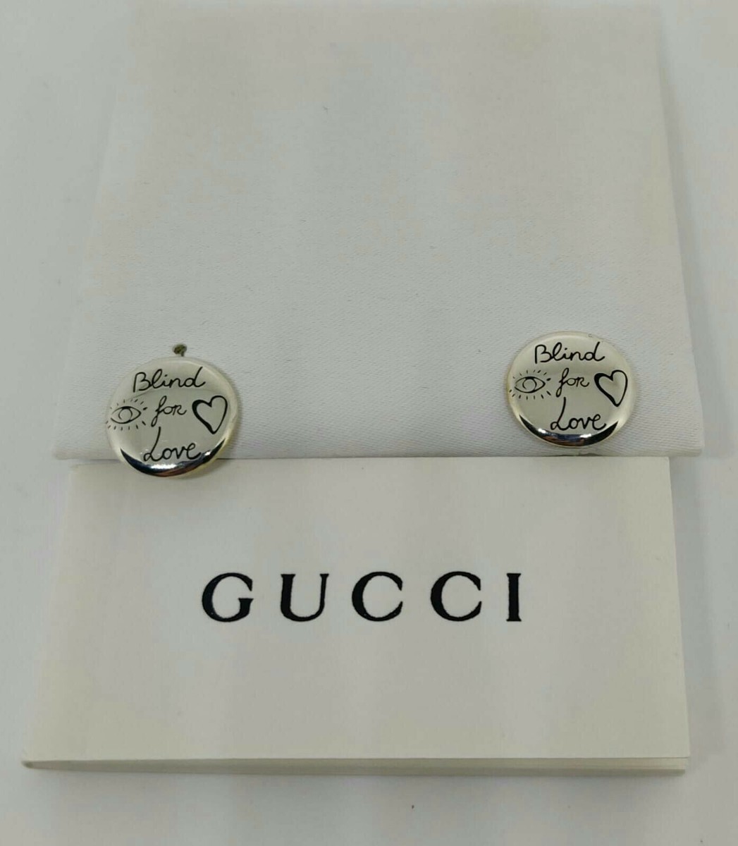 【新品未使用】GUCCI グッチ　Blind for Love ピアス GUCCI グッチ Blind For Love Stud Earring