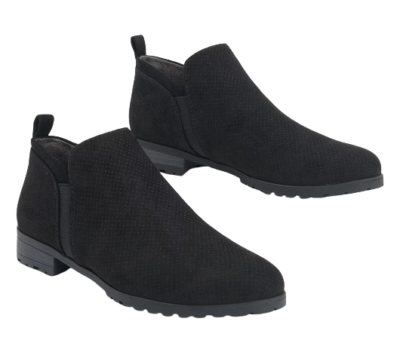 Scholl's Rollin Women's Perforated Booties in Black Choose Size