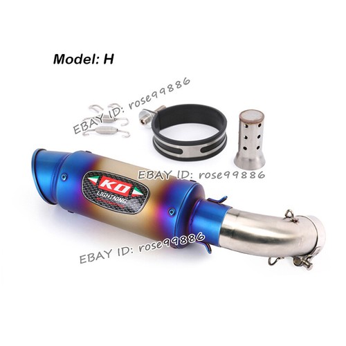 For Honda CB1000R 2007-2017 Motorcycle Exhaust Middle Pipe Link Muffler Tip - Picture 9 of 12