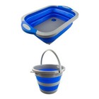 Adventure Kings Camping Outdoor Collapsible Sink + 10L Bucket Portable Folding