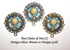 One Holy Communion Rosary Center Part  2 Choice: Silver/ Bronze/Antique Gold