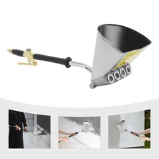4 Jets Stucco Sprayer Cement Plaster for Wall Mortar Spray Hopper Gun Paint Tool