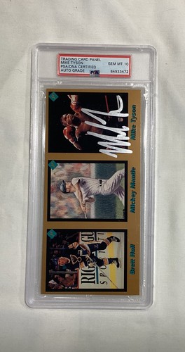 MIKE TYSON 1991 TUFF STUFF #6 PANEL SIGNED AUTOGRAPH CARD PSA AUTO 10 - Picture 2 of 3