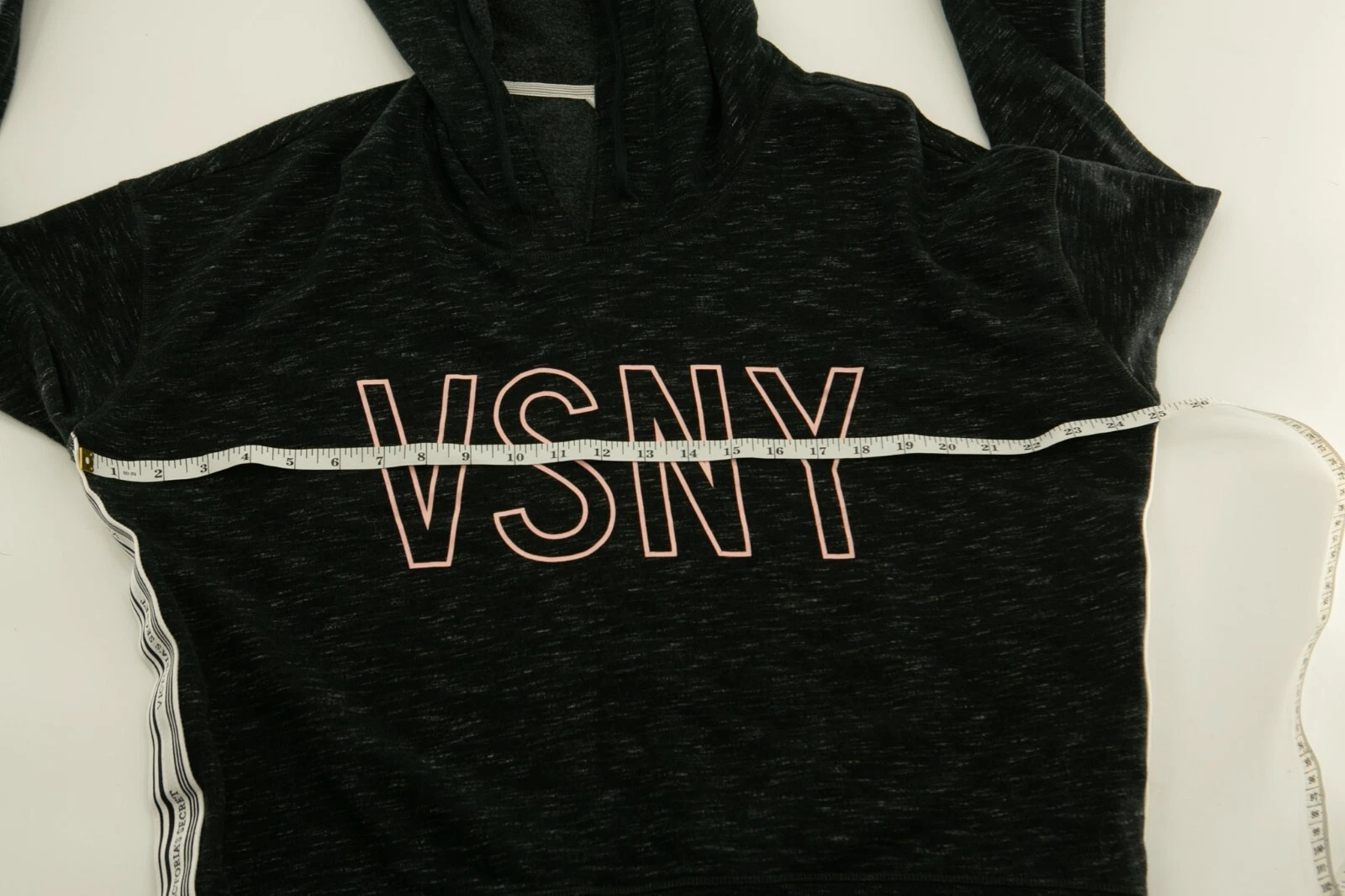 UNDERCOVER Felpa con cappuccio Victoria Secret L donna VS maglione nero usata