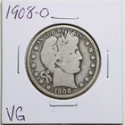 1908-O 50C Barber Liberty Head Half Dollar in VG Condition #3631