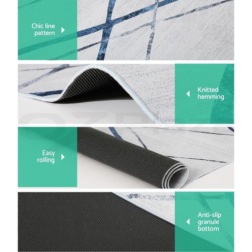Artiss Floor Rugs 160x230cm Washable Area Mat Large Carpet Soft Short Pile Jaca - Picture 3 of 11
