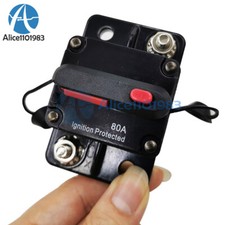 Waterproof Circuit Breaker Fuse Reset 30-300A DC12-48V Car Boat Auto Breaker