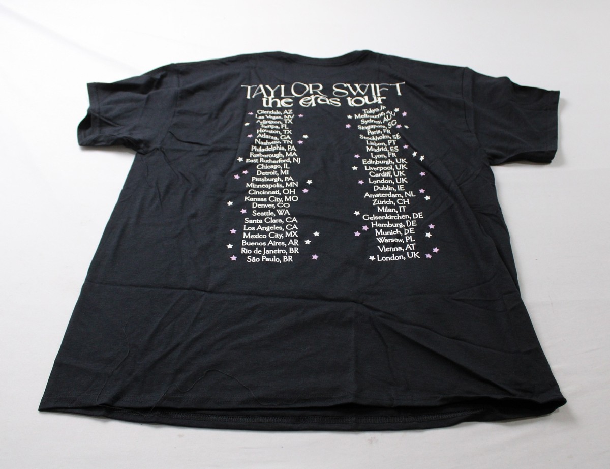 Taylor Swift Unisex Adult S/S Eras Tour Live Photo Stars Tee