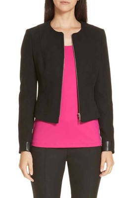 zip blazer womens