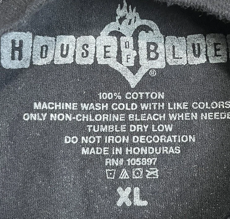 House of Blues женщин рок ваша душа ангел дьявол футболка большой женщин винтажный - Изображение 4 из 4