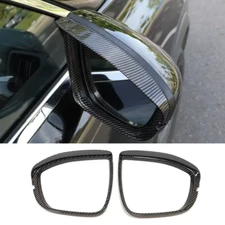 For NISSAN PATHFINDER 2022-2025 Carbon Fiber Car Mirrors Rain Eyebrow Trim