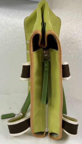 Bolso de hombro Coach A05M-1894 Chartreuse marrón de nailon - Imagen 4 de 10