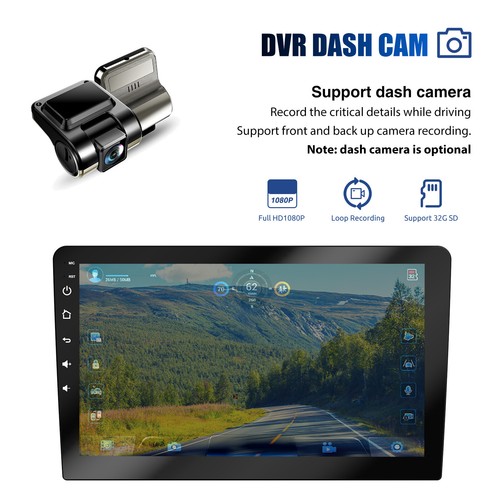 9" DVR + 4G + 64G Android 13 Apple CarPlay Doppel 2 DIN Autoradio GPS Radio USB BT - Bild 12 von 15